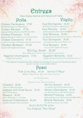Onofrio’s menu 2